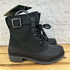Kamik Womens Size 5 Boots Evelyn 3M Thinsulate Black Waterproof Rain Shoe